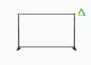 step and repeate backdrop stand