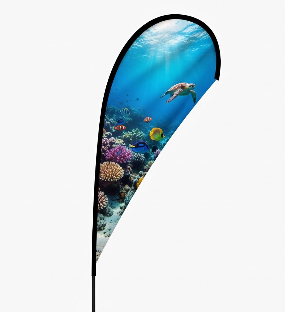 custom teardrop sign