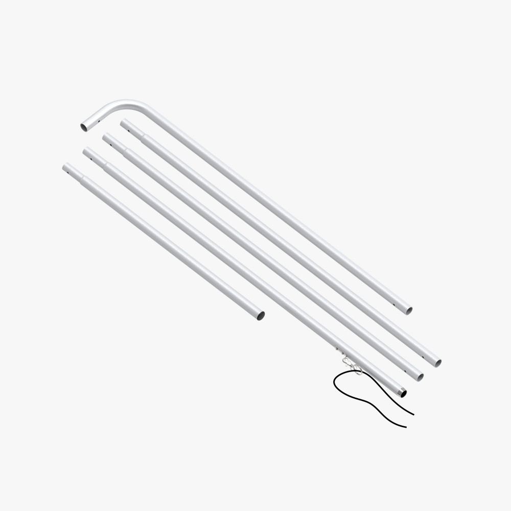 rectangle flag pole set