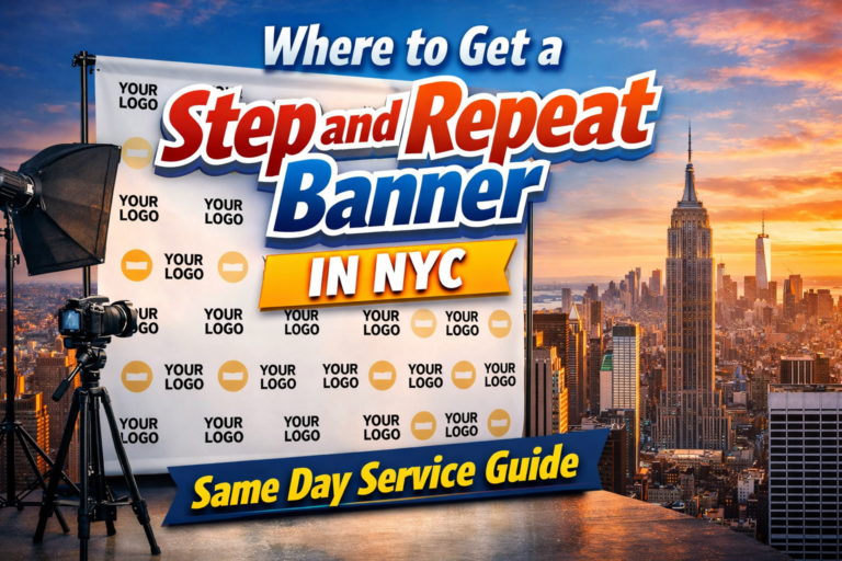 Step and Repeat Banner in NYC Same Day Service