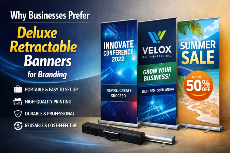 Why Businesses Prefer Deluxe Retractable Banners for Branding